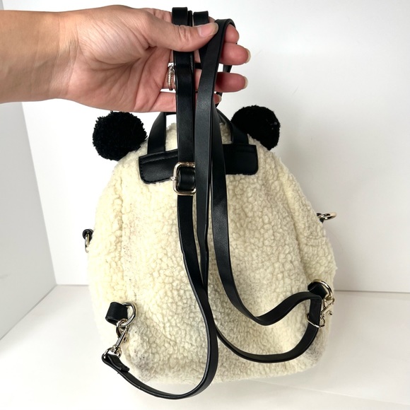 Shearling Panda Backpack - Picture 3 of 4